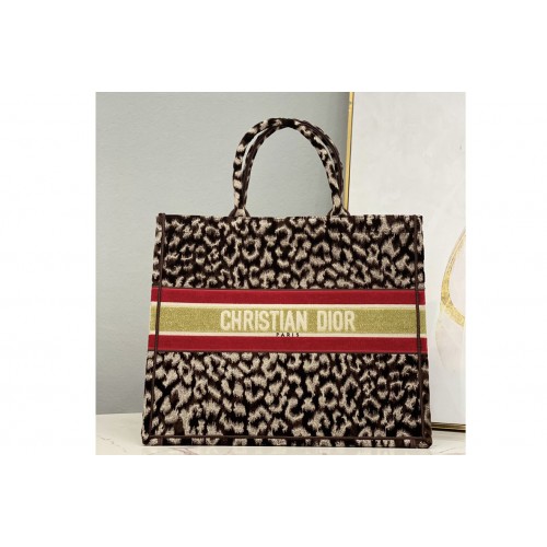 Christian Dior M1286 Large Dior book tote Bag in Beige Multicolor Mizza Embroidery Christian Dior M1286 Large Dior book tote Bag in Beige Multicolor Mizza Embroidery