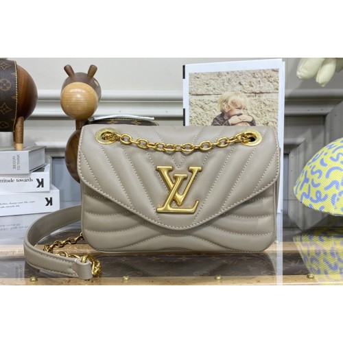 Louis Vuitton M20838 New Wave Chain Bag PM Bag in Taupe Leather Louis Vuitton M20838 New Wave Chain Bag PM Bag in Taupe Leather
