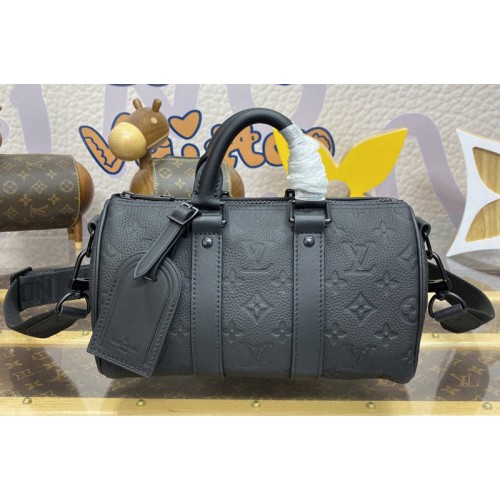 Louis Vuitton M20900 Keepall Bandouliere 25 Bag in Taurillon Monogram embossed cowhide leather Louis Vuitton M20900 Keepall Bandouliere 25 Bag in Taurillon Monogram embossed cowhide leather