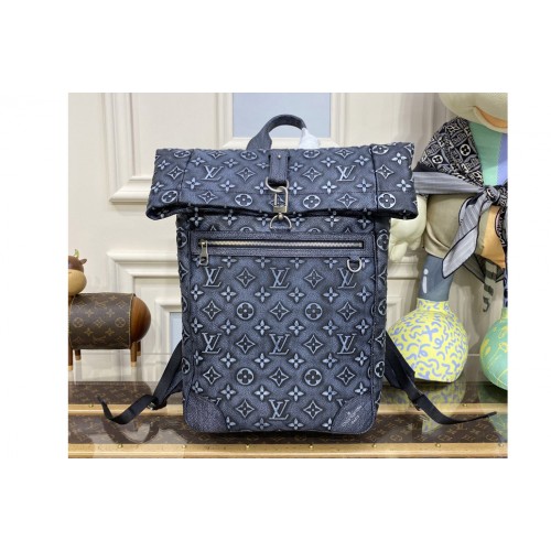 Louis Vuitton M21359 Roll Top Backpack in Charcoal Cowhide leather Louis Vuitton M21359 Roll Top Backpack in Charcoal Cowhide leather