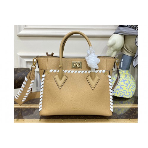 Louis Vuitton M21569 On My Side MM handbag in Brown Calf leather Louis Vuitton M21569 On My Side MM handbag in Brown Calf leather