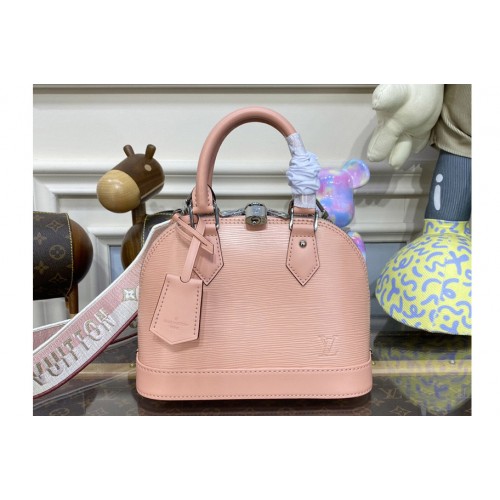 Louis Vuitton M21682 Alma BB handbag in Rose Trianon Pink Epi leather Louis Vuitton M21682 Alma BB handbag in Rose Trianon Pink Epi leather