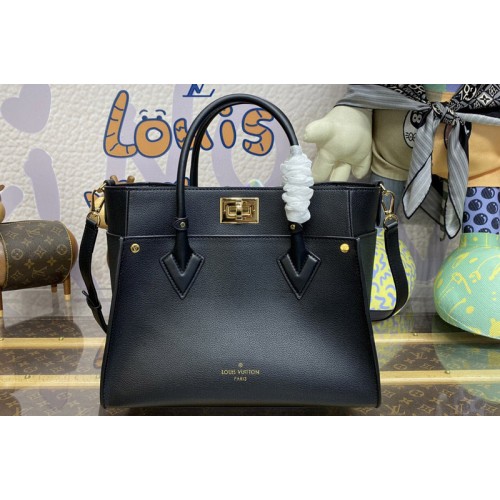 Louis Vuitton M22225 On My Side GM handbag in Black Calf leather and perforated calf leather Louis Vuitton M22225 On My Side GM handbag in Black Calf leather and perforated calf leather