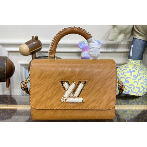 Louis Vuitton M22229 Twist MM handbag in Gold Epi Leather Louis Vuitton M22229 Twist MM handbag in Gold Epi Leather