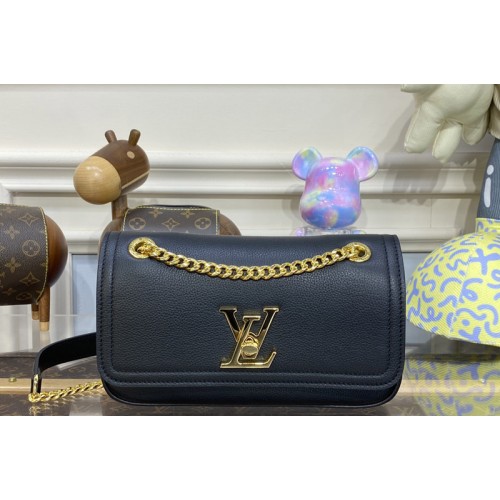 Louis Vuitton M22303 ockMe Chain Bag East West in Black Grained calf leather Louis Vuitton M22303 ockMe Chain Bag East West in Black Grained calf leather