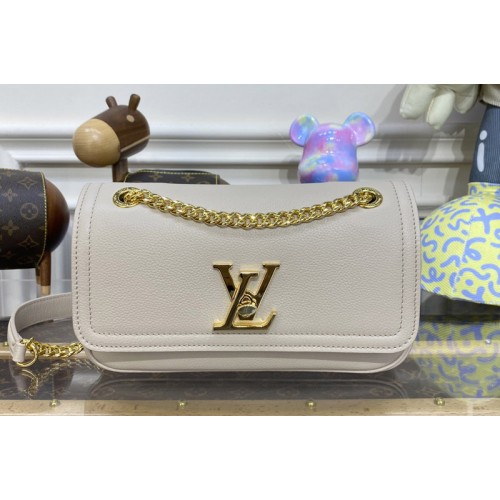 Louis Vuitton M22304 ockMe Chain Bag East West in Greige Grained calf leather Louis Vuitton M22304 ockMe Chain Bag East West in Greige Grained calf leather