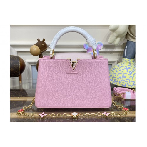 Louis Vuitton M22514 Capucines BB handbag in Pink Taurillon leather Louis Vuitton M22514 Capucines BB handbag in Pink Taurillon leather