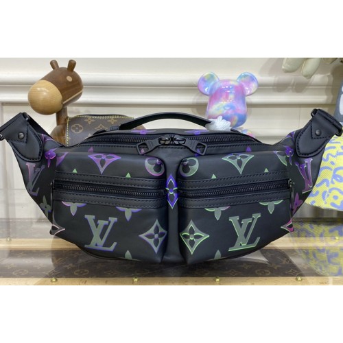 Louis Vuitton M22494 Comet Bumbag Bag in Black Borealis Calf leather Louis Vuitton M22494 Comet Bumbag Bag in Black Borealis Calf leather