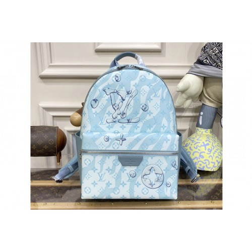 Louis Vuitton M22519 Discovery Backpack in Crystal Blue Monogram Aquagarden coated canvas Louis Vuitton M22519 Discovery Backpack in Crystal Blue Monogram Aquagarden coated canvas