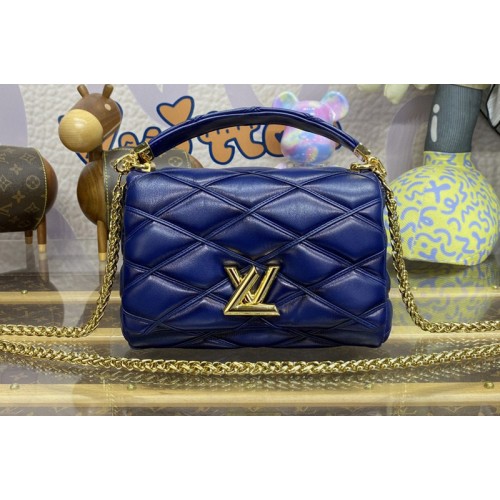 Louis Vuitton M23682 GO-14 MM bag in Navy Blue Lambskin Leather Louis Vuitton M23682 GO-14 MM bag in Navy Blue Lambskin Leather