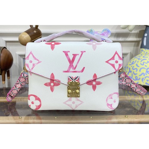 Louis Vuitton M23055 Pochette Metis MM Bag in Pink Monogram coated canvas Louis Vuitton M23055 Pochette Metis MM Bag in Pink Monogram coated canvas