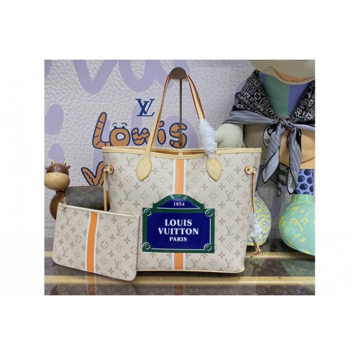 Louis Vuitton M23501 Neverfull MM tote bag in Beige Ocher Monopaname coated canvas Louis Vuitton M23501 Neverfull MM tote bag in Beige Ocher Monopaname coated canvas