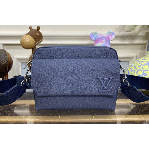 Louis Vuitton M22611 Fastline Messenger bag in Blue Cowhide leather Louis Vuitton M22611 Fastline Messenger bag in Blue Cowhide leather