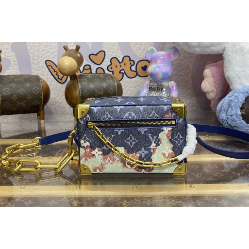 Louis Vuitton M23731 Mini Soft Trunk Bag in Ink Blue Monogram Bleach coated canvas Louis Vuitton M23731 Mini Soft Trunk Bag in Ink Blue Monogram Bleach coated canvas