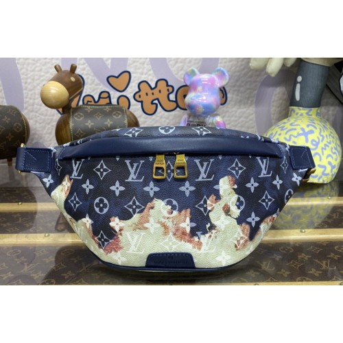 Louis Vuitton M23905 Discovery bumbag in Ink Blue Monogram Bleach coated canvas Louis Vuitton M23905 Discovery bumbag in Ink Blue Monogram Bleach coated canvas