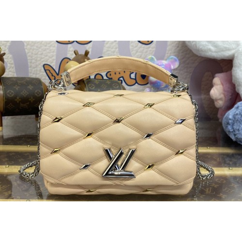 Louis Vuitton M24151 GO-14 MM handbag in Beige Lambskin Leather Louis Vuitton M24151 GO-14 MM handbag in Beige Lambskin Leather