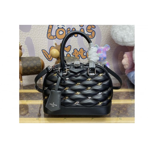 Louis Vuitton M24153 Alma BB handbag in Black Lambskin Leather Louis Vuitton M24153 Alma BB handbag in Black Lambskin Leather