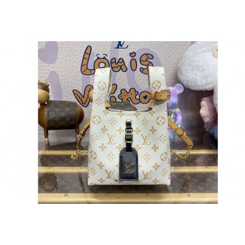 Louis Vuitton M24408 Atlantis BB handbag in White Monogram Canvas Louis Vuitton M24408 Atlantis BB handbag in White Monogram Canvas