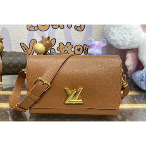 Louis Vuitton M24640 Soft Twist handbag in Cognac Calfskin Louis Vuitton M24640 Soft Twist handbag in Cognac Calfskin