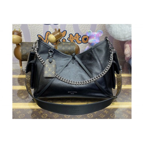 Louis Vuitton M24861 CarryAll Cargo PM handbag in Black Lambskin Louis Vuitton M24861 CarryAll Cargo PM handbag in Black Lambskin