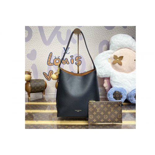 Louis Vuitton M25352 Low Key Hobo PM bag in Black Smooth Calfskin Louis Vuitton M25352 Low Key Hobo PM bag in Black Smooth Calfskin