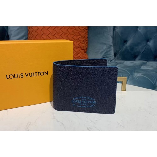Louis Vuitton M30381 Multiple Wallet Navy Blue Taiga leather Louis Vuitton M30381 Multiple Wallet Navy Blue Taiga leather