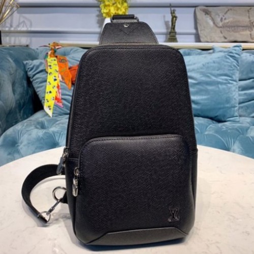 Louis Vuitton M30443 Avenue Sling Bag in Black Taiga leather Louis Vuitton M30443 Avenue Sling Bag in Black Taiga leather