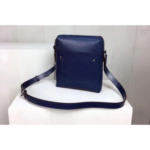 Louis Vuitton M30505 Grigori Pochette Bag in Blue Taiga Leather Louis Vuitton M30505 Grigori Pochette Bag in Blue Taiga Leather