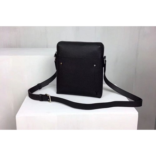 Louis Vuitton M30505 Grigori Pochette Bag in Black Taiga Leather Louis Vuitton M30505 Grigori Pochette Bag in Black Taiga Leather