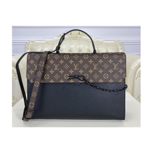 Louis Vuitton M30591 Robusto briefcase Bag in Monogram Canvas and Taiga Leather Louis Vuitton M30591 Robusto briefcase Bag in Monogram Canvas and Taiga Leather