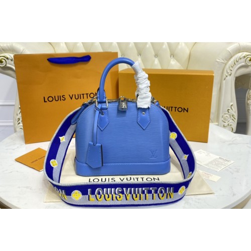 Louis Vuitton M57426 Alma BB handbag in Blue Epi Leather Louis Vuitton M57426 Alma BB handbag in Blue Epi Leather
