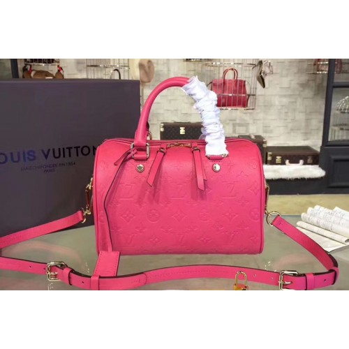 Louis Vuitton M40763 Speedy 30 Top Handle Bags Red Monogram Empreinte Leather