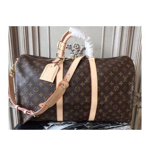 Louis Vuitton M41416 Keepall Bandouliere 50 Travelling Bags in Monogram Canvas Louis Vuitton M41416 Keepall Bandouliere 50 Travelling Bags in Monogram Canvas