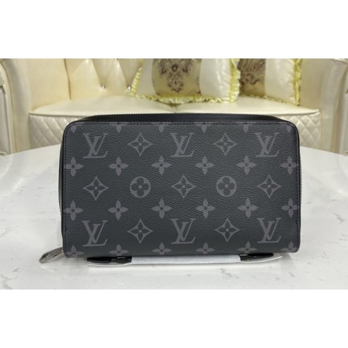 Louis Vuitton M61698 Zippy XL Wallet In Monogram Eclipse canvas Louis Vuitton M61698 Zippy XL Wallet In Monogram Eclipse canvas