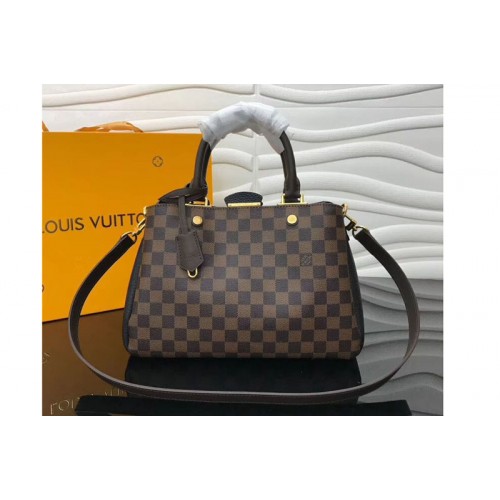 Louis Vuitton N41673 Brittany Bags in Damier Ebene Canvas With Black Louis Vuitton N41673 Brittany Bags in Damier Ebene Canvas With Black