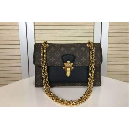 Louis Vuitton M41731 Victoire Bag in Monogram Canvas With Black Calf Leather Louis Vuitton M41731 Victoire Bag in Monogram Canvas With Black Calf Leather