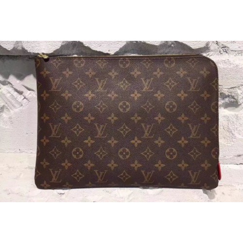 Louis Vuitton M43442 Etui Voyage GM Bags in Monogram Canvas With Fuchsia Louis Vuitton M43442 Etui Voyage GM Bags in Monogram Canvas With Fuchsia