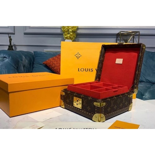 Louis Vuitton M13513 Jewelry Box Monogram Canvas with Red inside Louis Vuitton M13513 Jewelry Box Monogram Canvas with Red inside