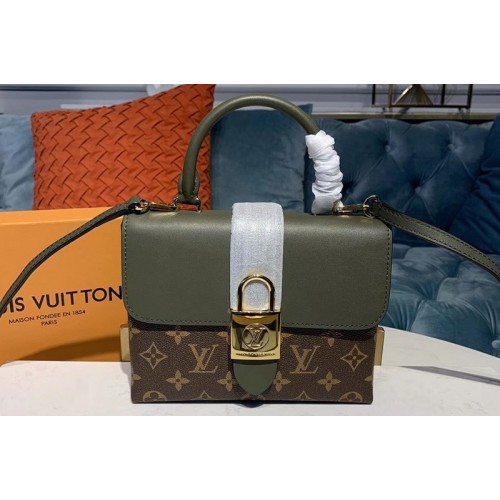 Louis Vuitton M44797 Locky BB bags Monogram Canvas And Green smooth leather Louis Vuitton M44797 Locky BB bags Monogram Canvas And Green smooth leather