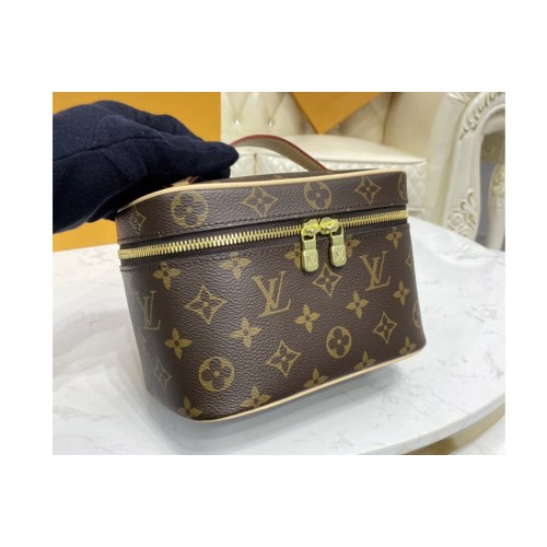 Louis Vuitton M44936 Nice Nano vanity case in Monogram coated canvas Louis Vuitton M44936 Nice Nano vanity case in Monogram coated canvas