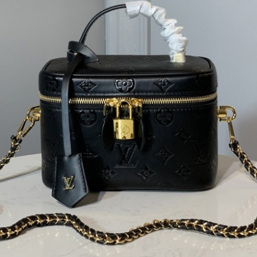 Louis Vuitton M44985 Nice Mini beauty case in Black Monogram Empreinte Leather Louis Vuitton M44985 Nice Mini beauty case in Black Monogram Empreinte Leather