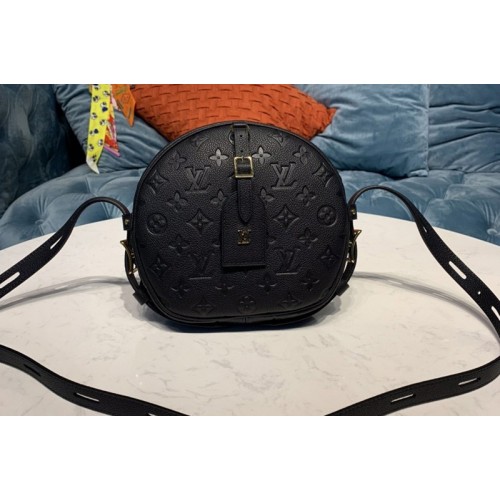 Louis Vuitton M45167 Boite Chapeau Souple MM handbag in black Taurillon leather Louis Vuitton M45167 Boite Chapeau Souple MM handbag in black Taurillon leather