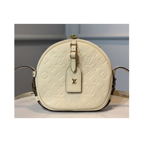 Louis Vuitton M45276 Boite Chapeau Souple MM handbag in Cream Monogram Empreinte leather Louis Vuitton M45276 Boite Chapeau Souple MM handbag in Cream Monogram Empreinte leather