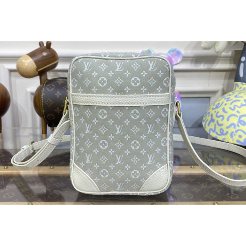 Louis Vuitton M45266 Danube Bag in Beige Monogram Denim Canvas Louis Vuitton M45266 Danube Bag in Beige Monogram Denim Canvas