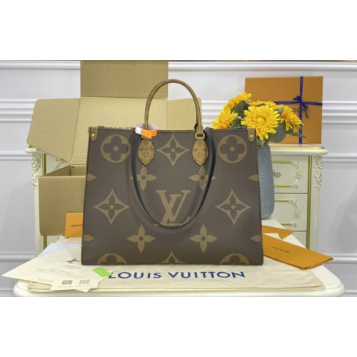 Louis Vuitton M45320 OnTheGo GM tote bag in Monogram and Monogram Reverse coated canvas Louis Vuitton M45320 OnTheGo GM tote bag in Monogram and Monogram Reverse coated canvas