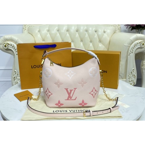 Louis Vuitton M45697 Marshmallow hobo bag in Pink Monogram Empreinte leather Louis Vuitton M45697 Marshmallow hobo bag in Pink Monogram Empreinte leather
