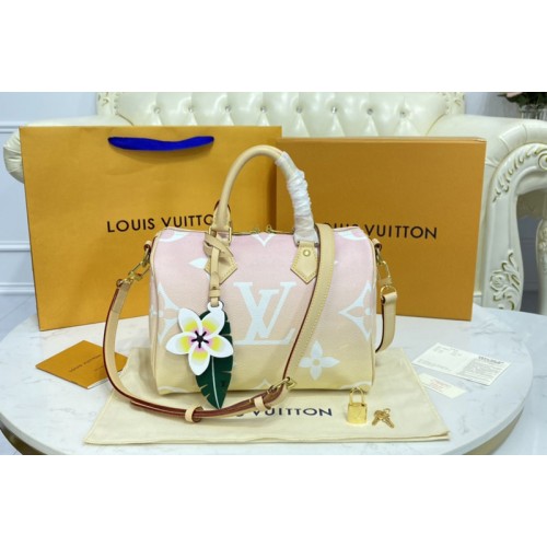 Louis Vuitton M45724 Speedy 25 bag in Pink Monogram Giant coated canvas Louis Vuitton M45724 Speedy 25 bag in Pink Monogram Giant coated canvas