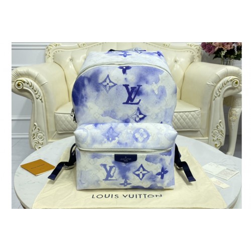 Louis Vuitton M45760 Discovery Backpack in Monogram Watercolor Blue coated canvas Louis Vuitton M45760 Discovery Backpack in Monogram Watercolor Blue coated canvas