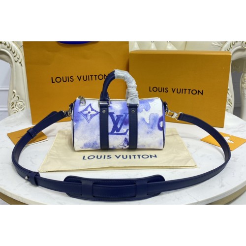 Louis Vuitton M45761 Keepall XS Bag in Monogram Watercolor Blue coated canvas Louis Vuitton M45761 Keepall XS Bag in Monogram Watercolor Blue coated canvas