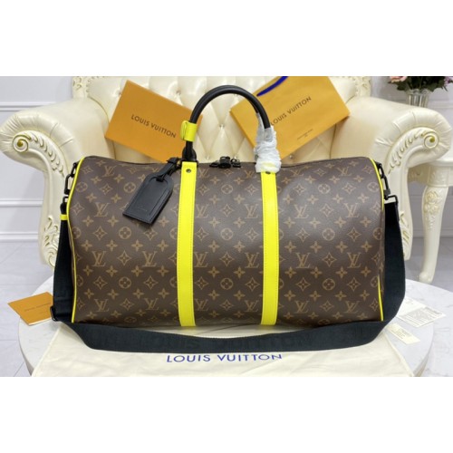 Louis Vuitton M45866 Keepall Bandoulière 50 Travel bag in Monogram Macassar canvas Louis Vuitton M45866 Keepall Bandoulière 50 Travel bag in Monogram Macassar canvas